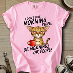 I dont Like Morning - Cat T-Shirt