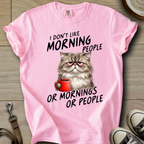 I dont Like Morning - Cat T-Shirt