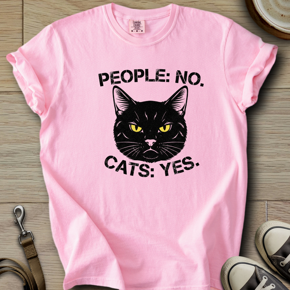 People No Cat Yes T-Shirt