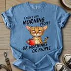 I dont Like Morning - Cat T-Shirt