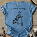 Off to Cause a Kerfuffle - Cat T-Shirt