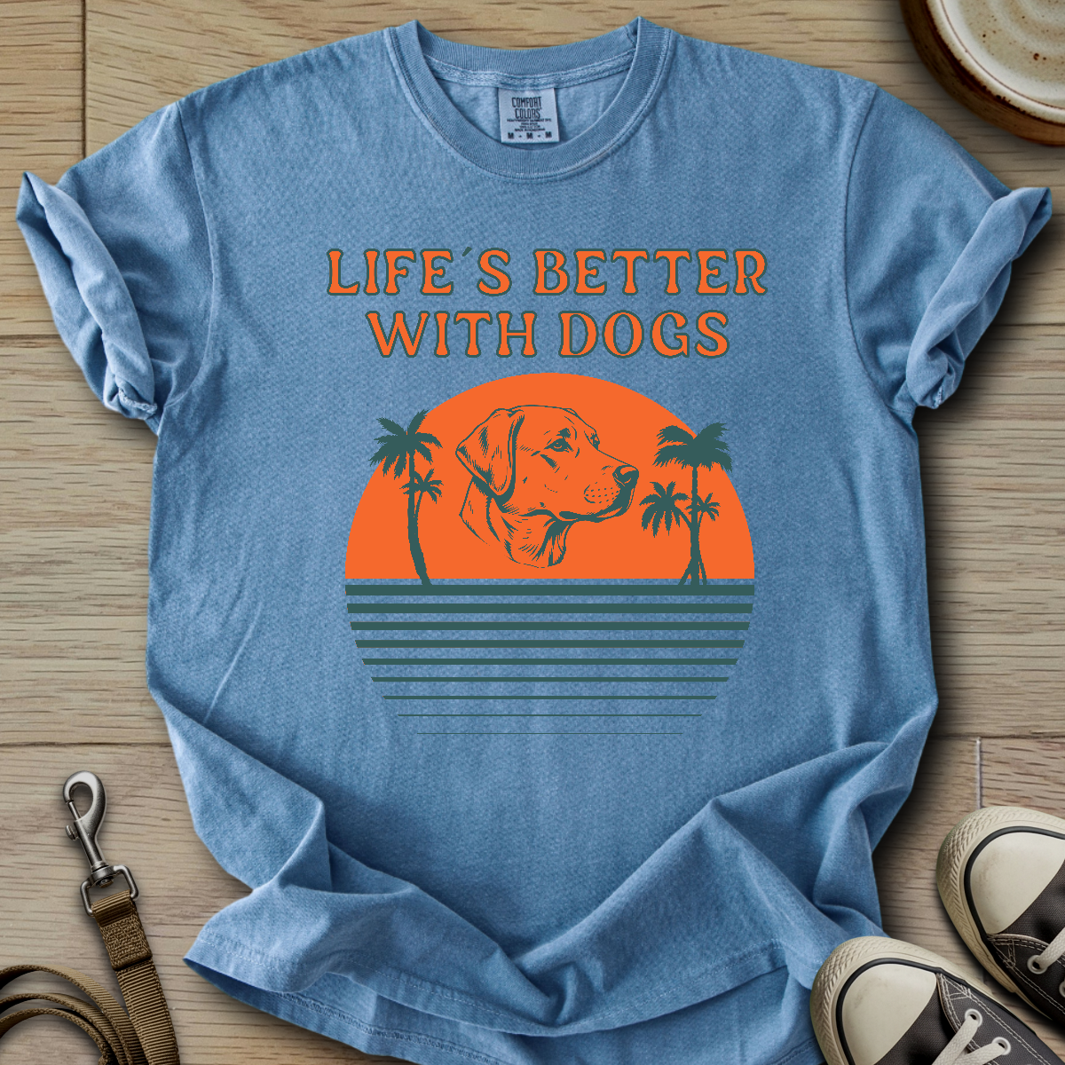 Life is Better W/Dogs - Labrador T-Shirt