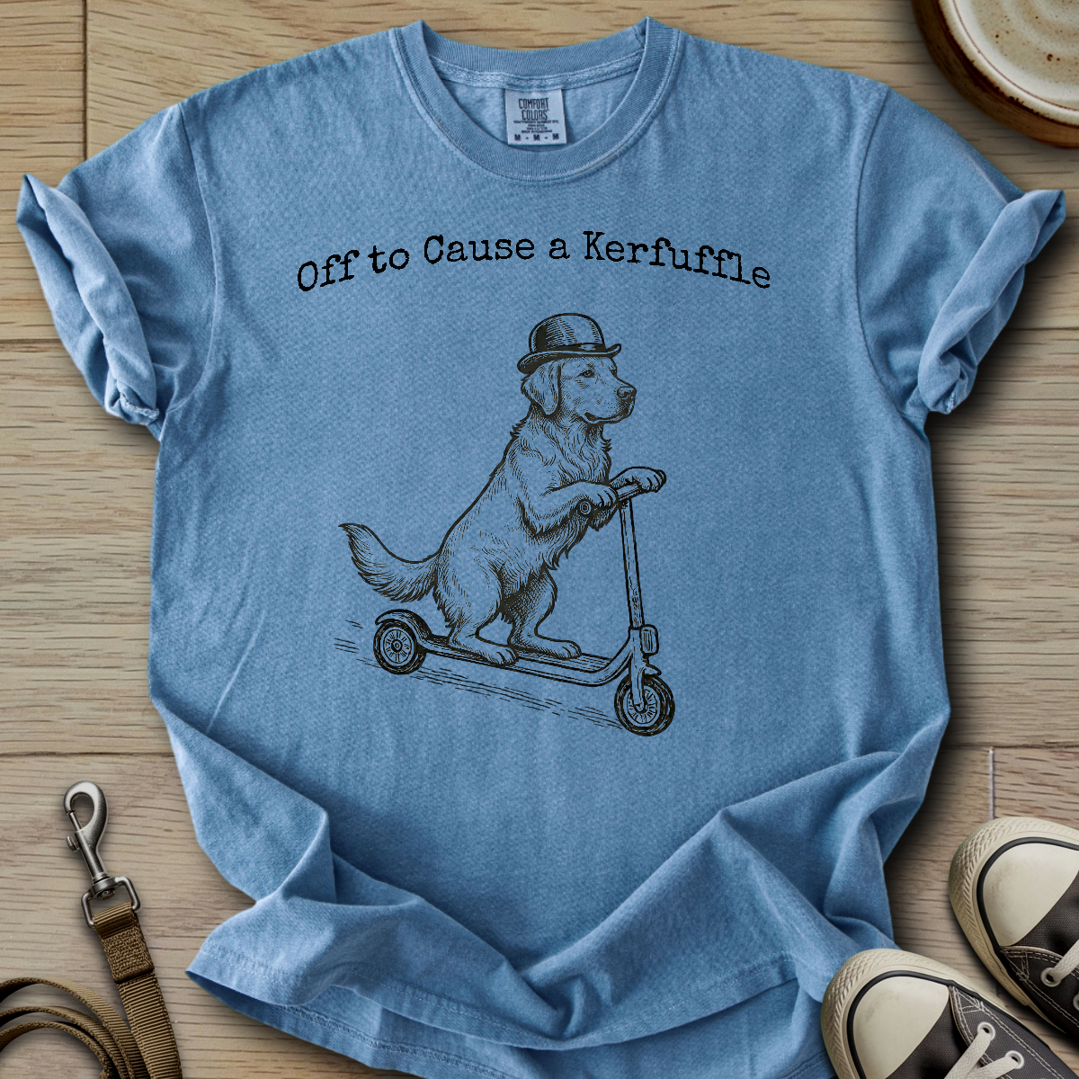 Off to Cause a Kerfuffle - Golden T-Shirt