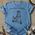 Off to Cause a Kerfuffle - Corgi T-Shirt