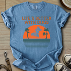 Life is Better W/Dogs - Collie T-Shirt