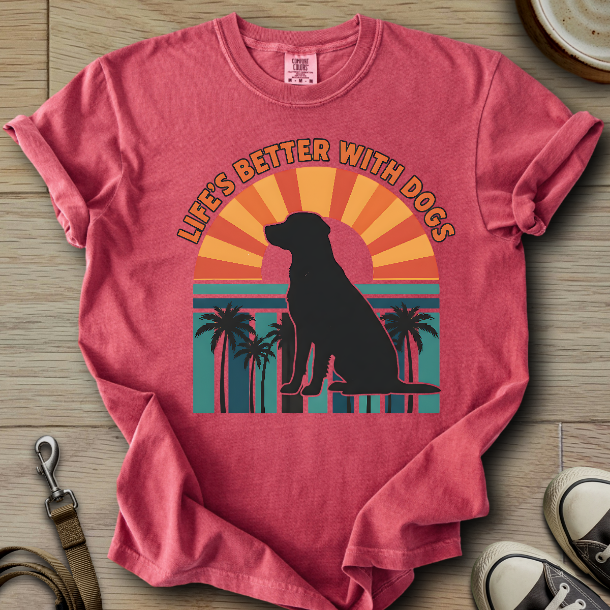 Life is Better W/Dogs - Labrador T-Shirt