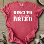 Rescued is my Favorite Breed T-Shirt