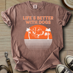 Life is Better W/Dogs - Labrador T-Shirt