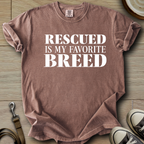 Rescued is my Favorite Breed T-Shirt