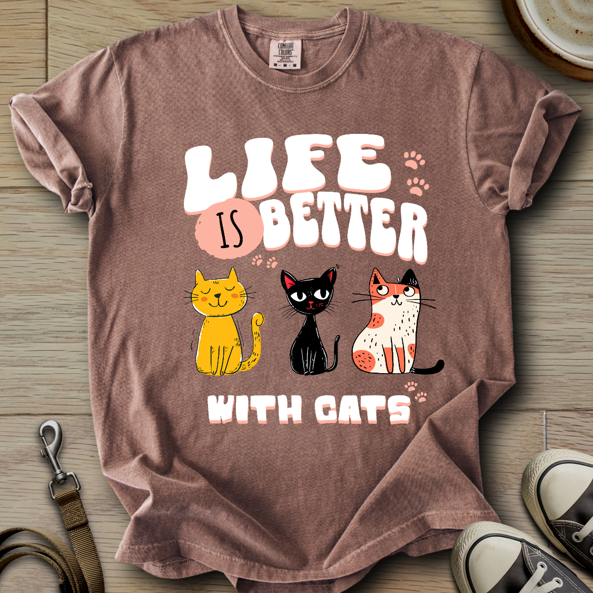 Life is Better W/Cats T-Shirt