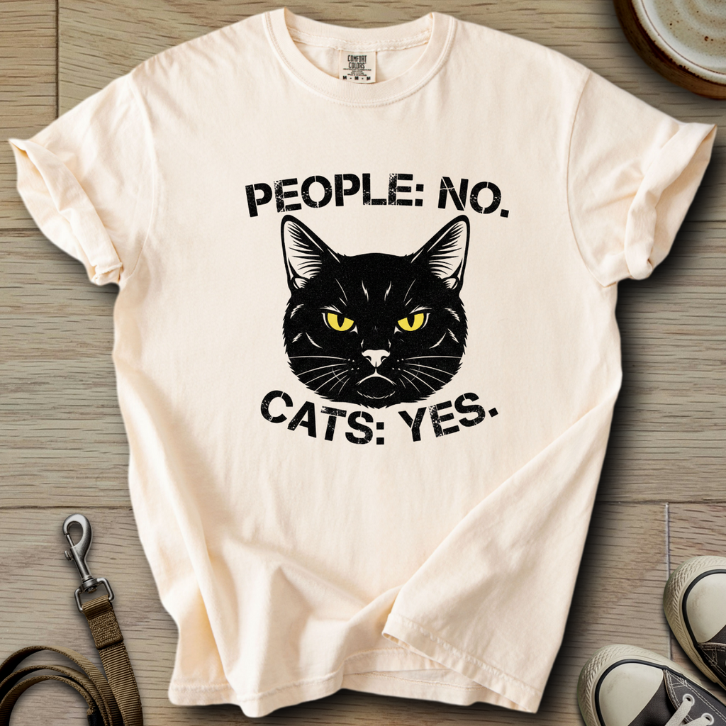 People No Cat Yes T-Shirt