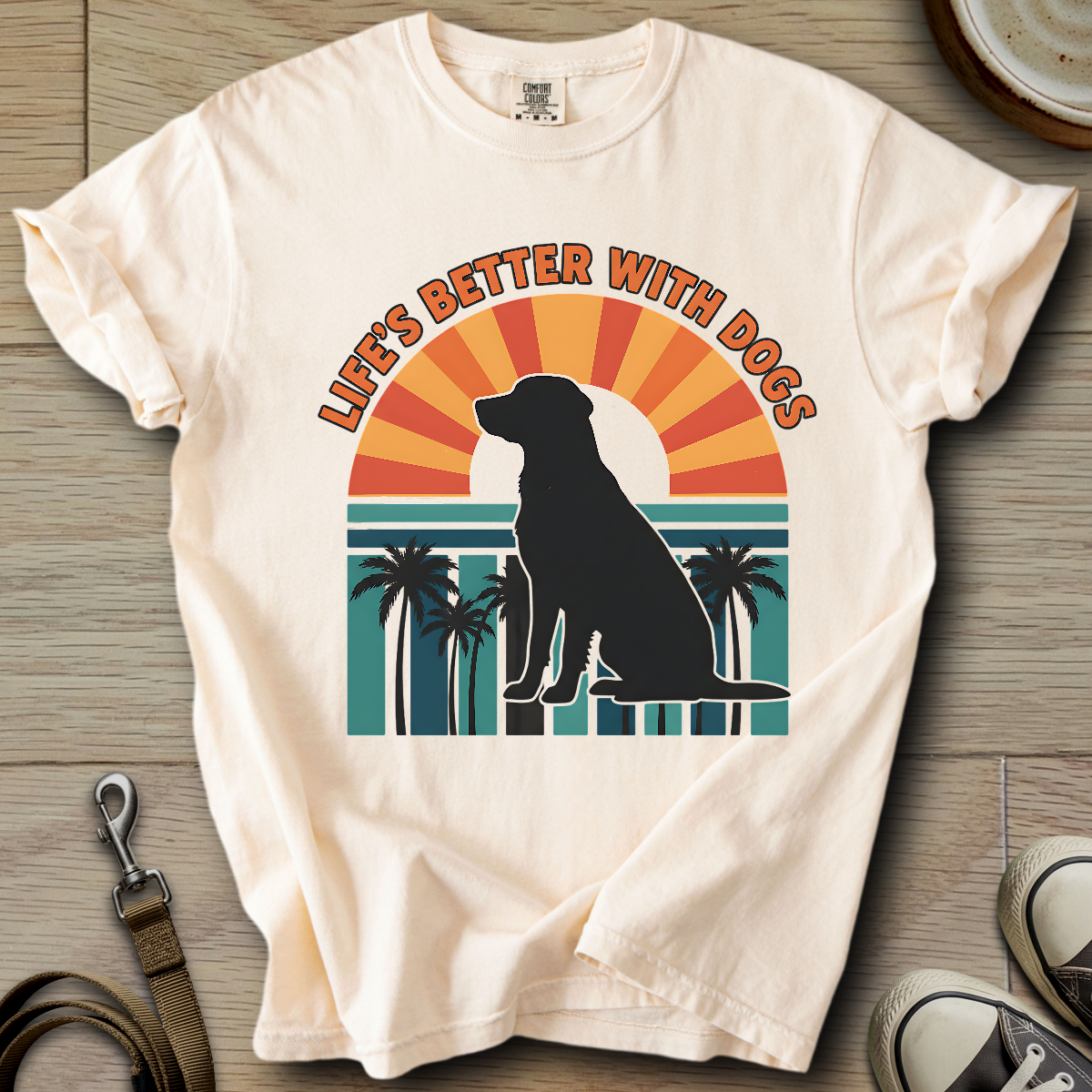 Life is Better W/Dogs - Labrador T-Shirt