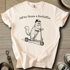 Off to Cause a Kerfuffle - Cat T-Shirt