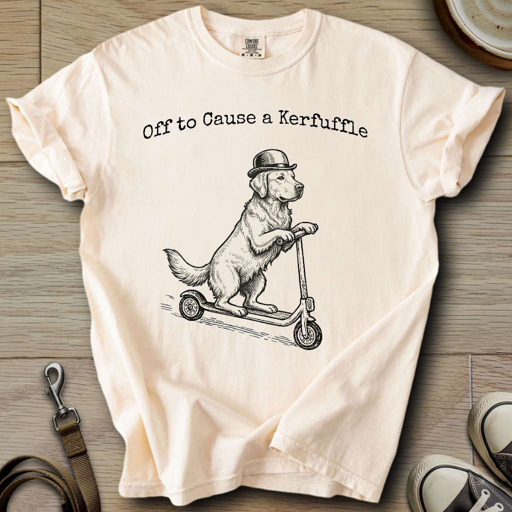 Off to Cause a Kerfuffle - Golden T-Shirt
