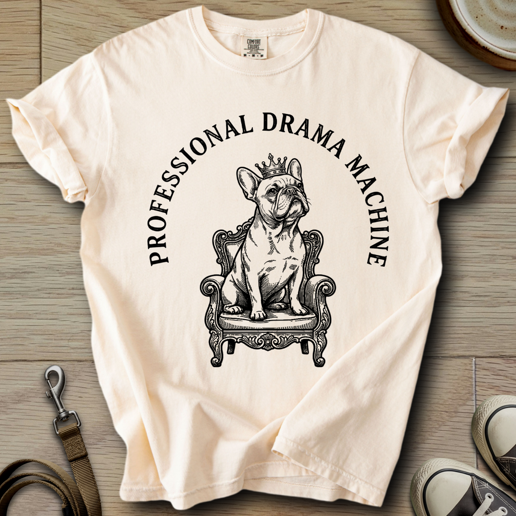 Professional Drama Machine - Frenchie T-Shirt