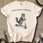 Off to Cause a Kerfuffle - Cat T-Shirt
