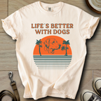 Life is Better W/Dogs - Labrador T-Shirt