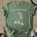 Off to Cause a Kerfuffle - Frenchie T-Shirt
