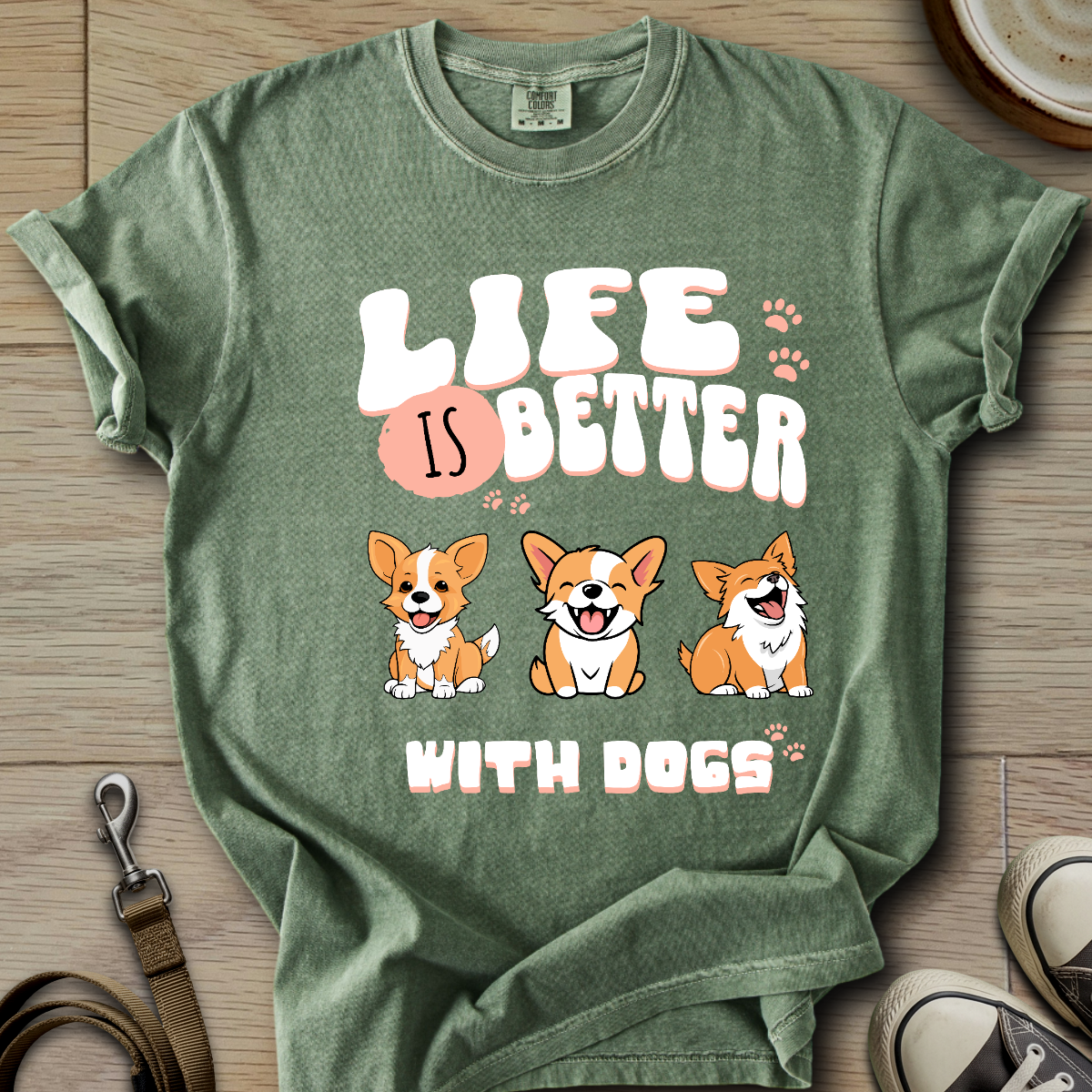 Life is Better W/Dogs T-Shirt