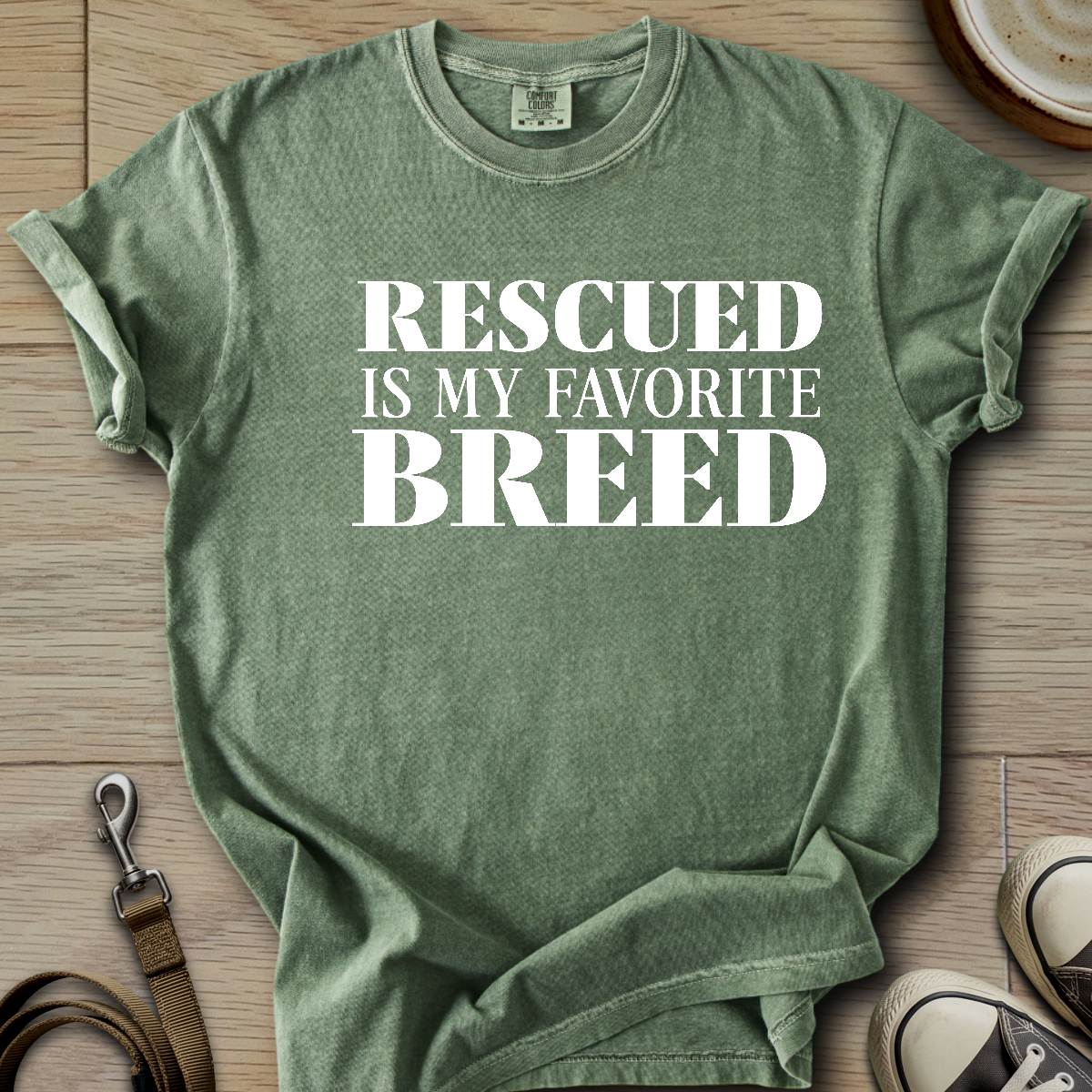 Rescued is my Favorite Breed T-Shirt