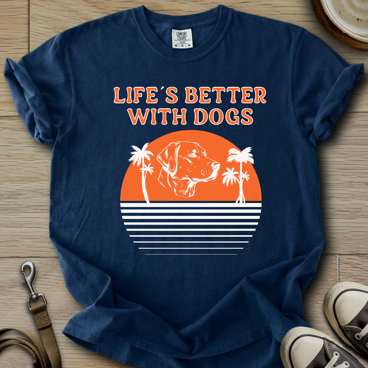 Life is Better W/Dogs - Labrador T-Shirt