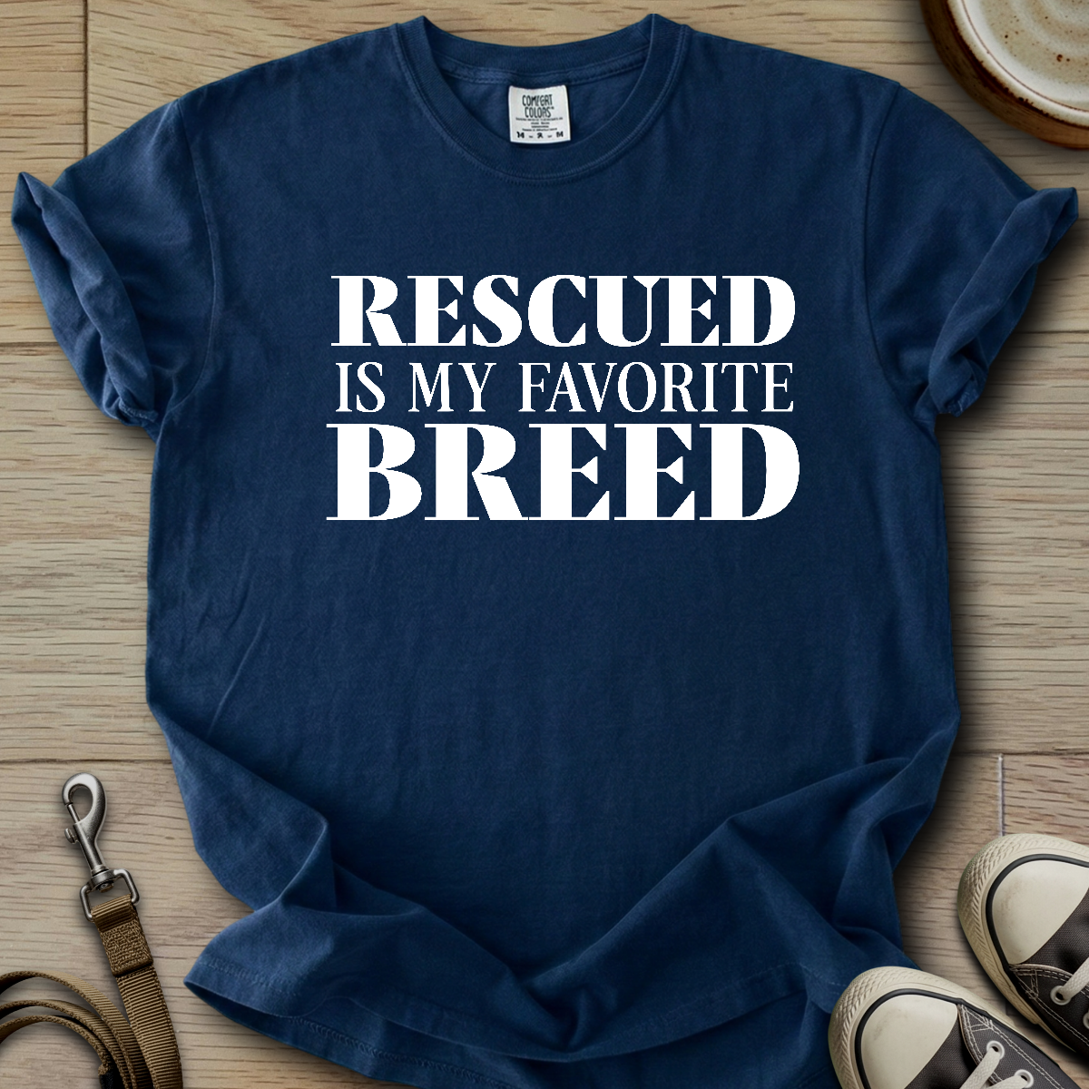 Rescued is my Favorite Breed T-Shirt