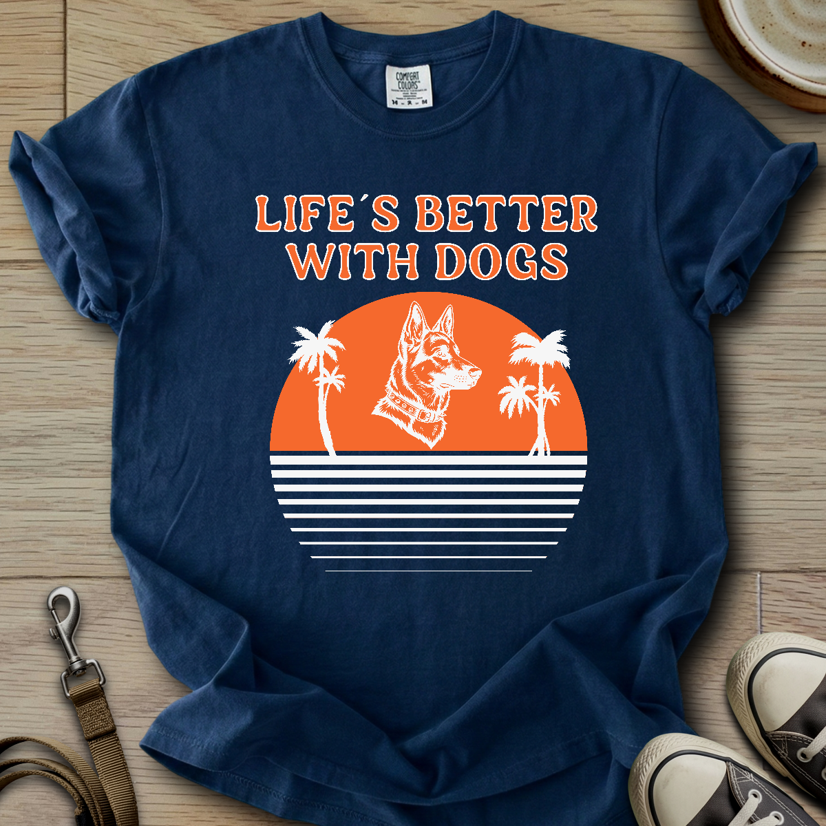Life is Better W/Dogs - GSD T-Shirt