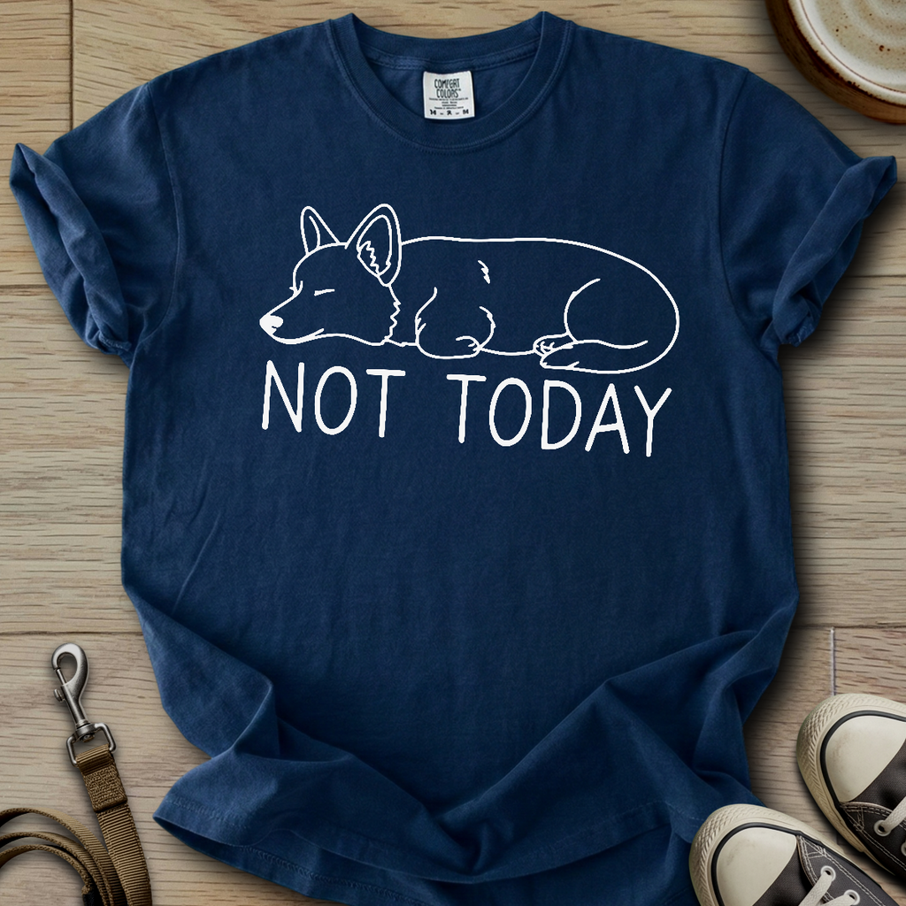 Not Today - Corgi T-Shirt