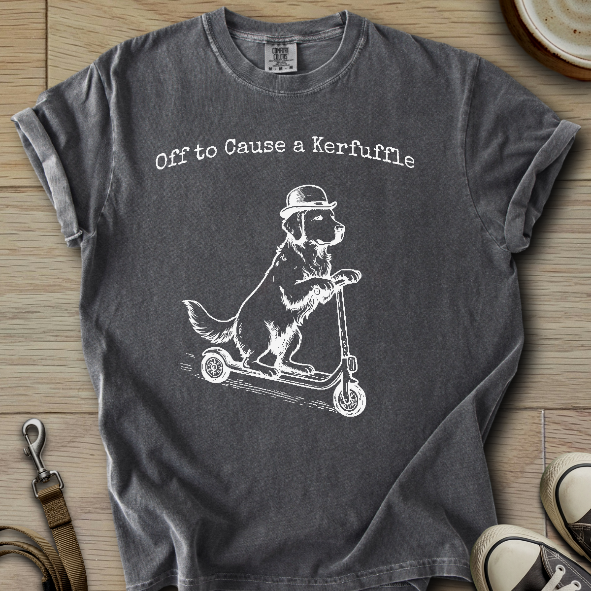 Off to Cause a Kerfuffle - Golden T-Shirt
