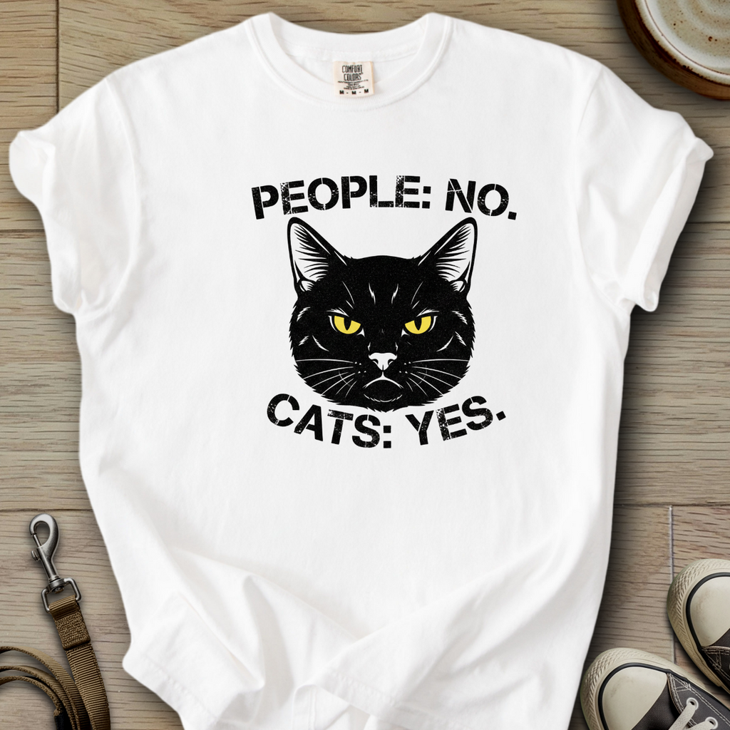 People No Cat Yes T-Shirt