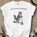 Off to Cause a Kerfuffle - Cat T-Shirt